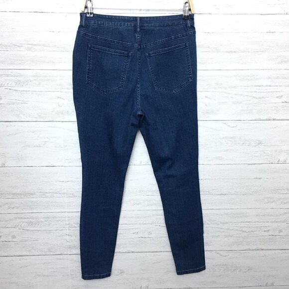 Girl With Curves Jeans High Rise Skinny Jeans Medium Wash Stretchy size 4 - Picture 2 of 9